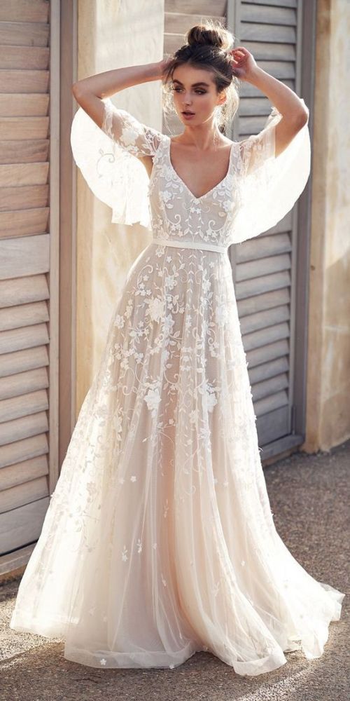 New Sexy Lace V-neck Wedding Guest Dresses