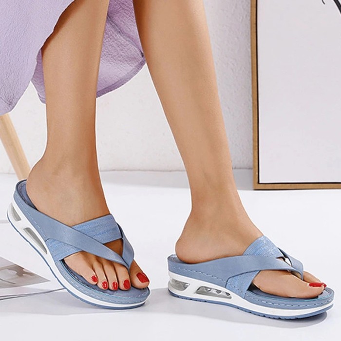 Fashion Flip Flops Casual Beach Platform Ladies Sandals Flat shoes