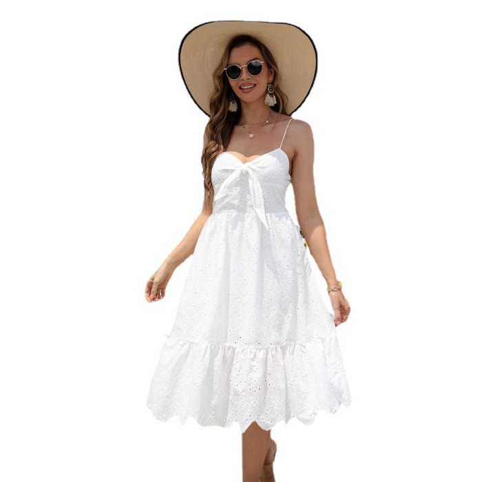 New Strap Women'S Clothing Seeveless Fashion Casual High Waist Sexy Wedding Guest Dresses