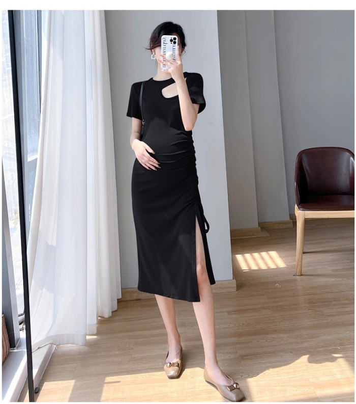 Women Style Off Shoulder Cotton Maternity Daily  Basic Dresses