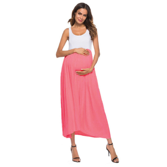 Maternity Clothing Summer Sleeveless Maternity Basic Dresses