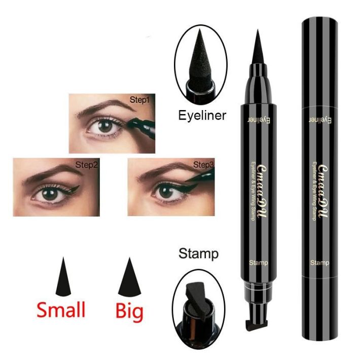 Black stamp eyeliner