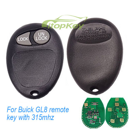 For Buick GL8 remote key with 315mhz