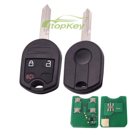 For Ford 3 button remote key with 315mhz/434mhz without chip