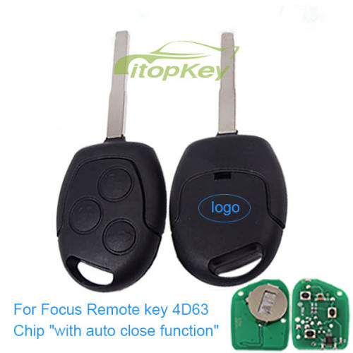 For Focus Remote key .with 4D63 Chip  with auto close function  with 315mhz /434mhz