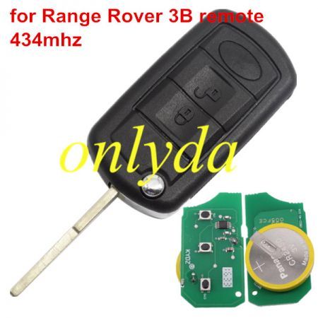 For Range Rover 3 button remote key with 315mhz/434mhz