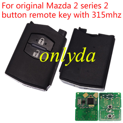 For original Mazda 2 series,2 button remote key with 315mhz