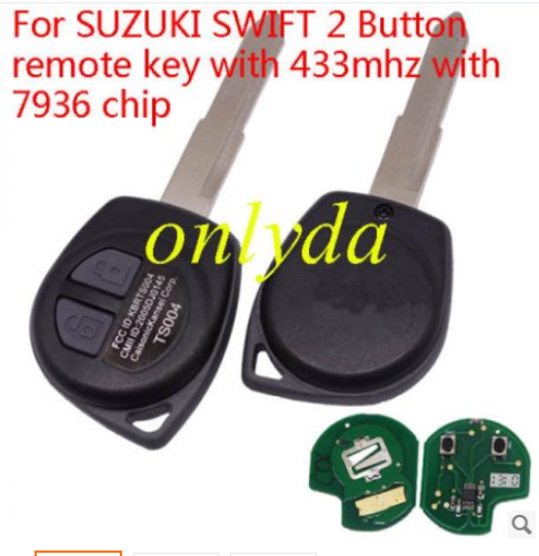 SUZUKI SWIFT 2 Button remote key with 315mhz with 7936 chip