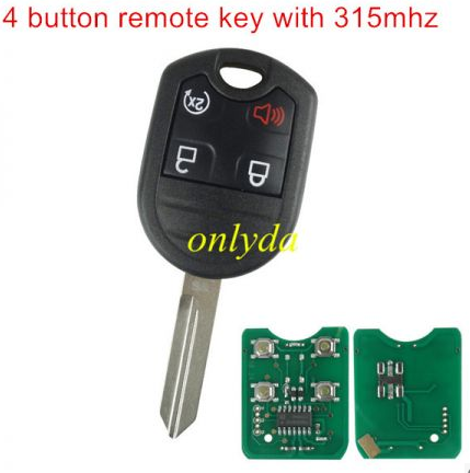 4 Button remote key with 315mhz