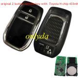 2 Button remote key with Toyota H chip 433mhz FCCID:61A965-0182 chip No.RF430F, small chiph7900N Crystal is 13.080