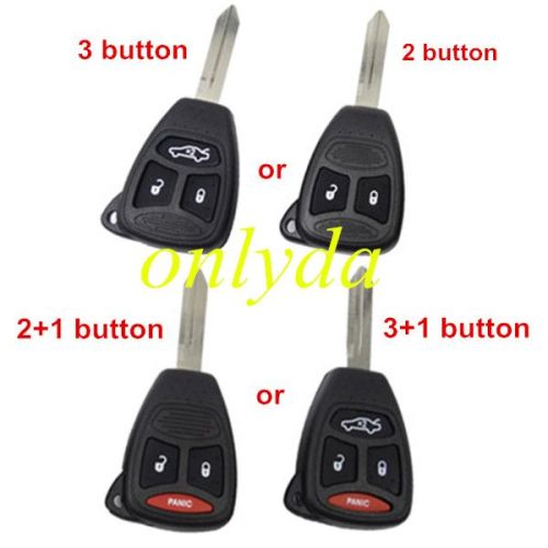remote key with 434mhz PCF7941 Hitag2 46 chip. with 2/2+1/3/3+1 button key shell, which key shell do you need ?