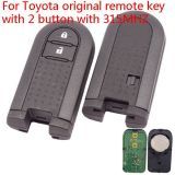 For Toyota original remote key with 2 button with 315MHZ