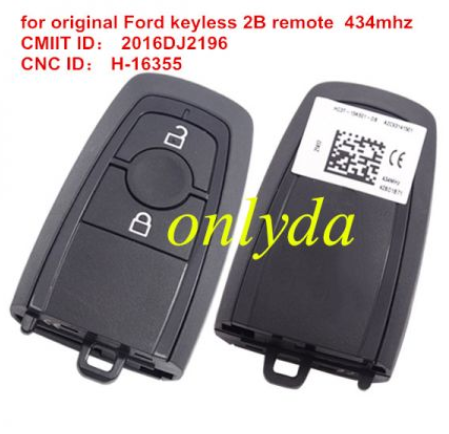 for original Ford keyless 2B remote 434mhz CMIIT ID： 2016DJ2196 CNC ID： H-16355