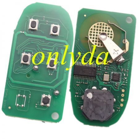 keyless remote key 434mhz with PCF7945M (HITAG AES) chip 2+1/3+1/4+1 button key shell , please choose