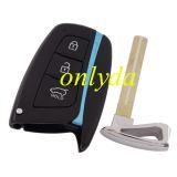For hyundai 3 button smart keyless remote key with 434mhz with 7952 chip