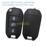 original 508 3 button remote key with 434MHZ with 46 chip