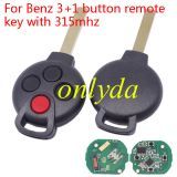 For Benz 3+1 button remote key with 315mhz