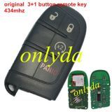 original 3+1 button remote key with 434MHZ with 7945 chip