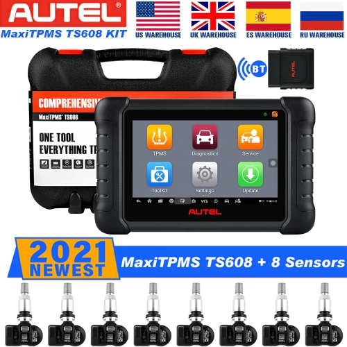Autel MaxiTPMS TS608K Complete TPMS & All System Automotive Diagnosis with 25 Services,TPMS Sensor Programming PK TS601/MK808TS