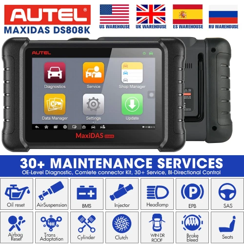 Autel MaxiDAS DS808K Automotive Diagnostic Scanner Car Scan Tool with OE-Level All Systems Diagnosis Than DS708 DS808