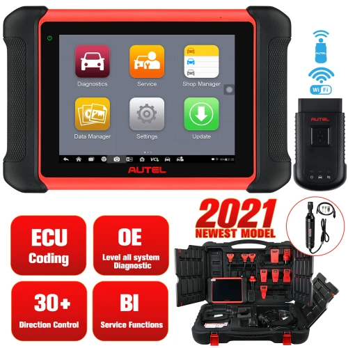 Autel MaxiCom MK906BT PRO ECU Coding Super Tablet Scanner Diagnostic Tool MS908P OBD2 Car Accessories Bluetooth-compatible+MV108
