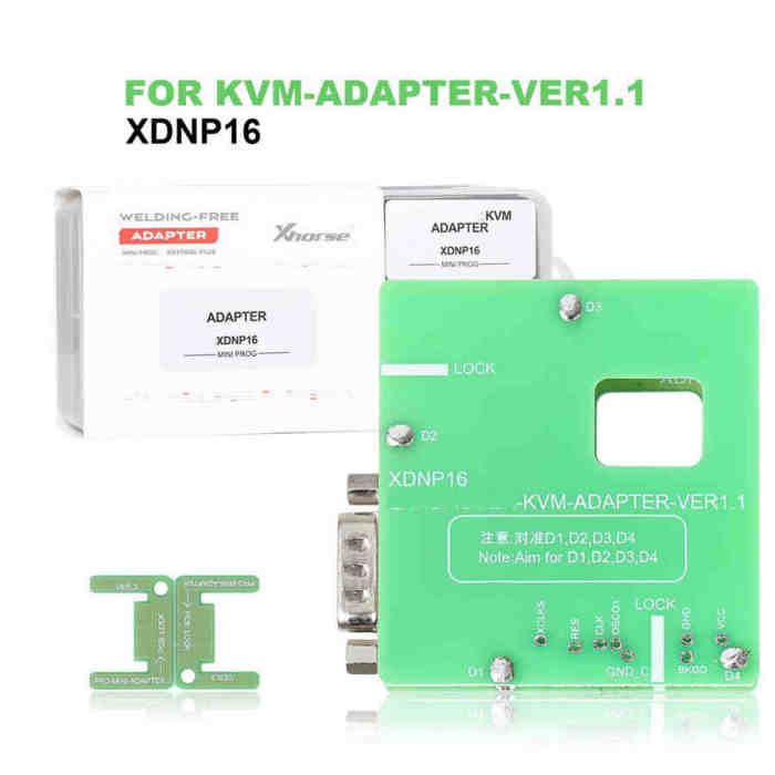 Xhorse Solder-Free Adapters Work with MINI PROG and KEY TOOL PLUS All Adapters are optional, work with both MINI PROG and KEY TOOL PLUS