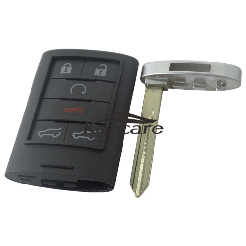 For Cadillac 6 button remote key Shell with blade