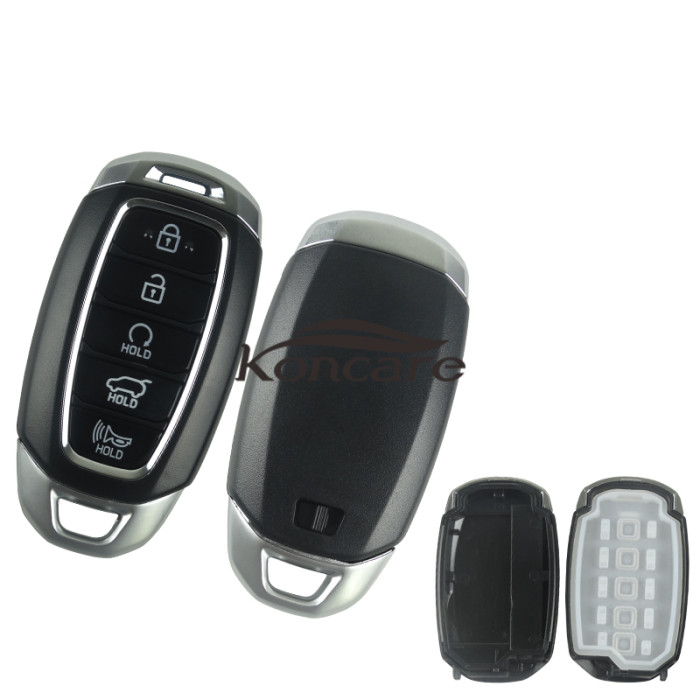 for Hyundai 5 button remote key blank with emmergency key blade