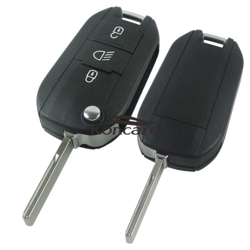 For peugeot  3 button remote key blank with HU83  blade