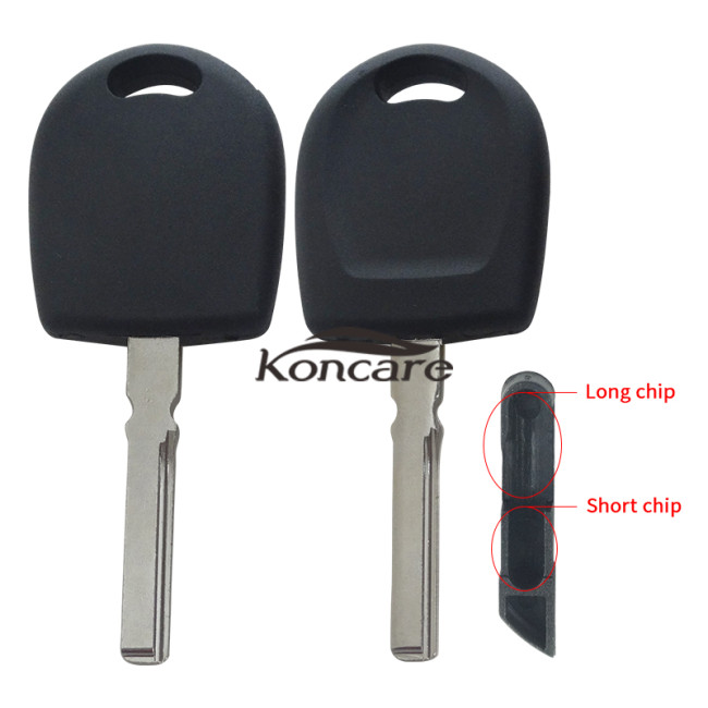 For VW Transponder key blank  can put TPX long chip （no logo)