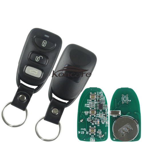 Hyundai style face to face remote 3 button with 434mhz