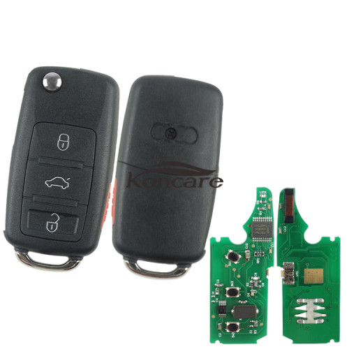 For Audi 3+1 button A8 Remote key with 434mhz/315mhz
