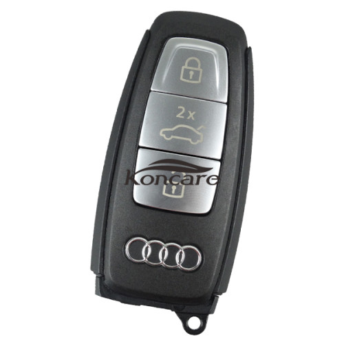 original Audi 3 button remote key with 434mhz FSK model  for 2017 Audi A8，press twice the trunk will open