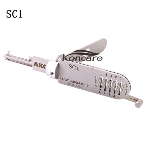 SC1 AKK 2 in 1 decode and lockpick for Schlage Residential Lock