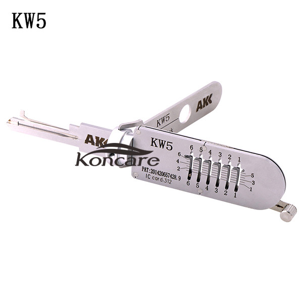 KW5 AKK 2 in 1 decode and lockpick for KwiKset  Residential Lock
