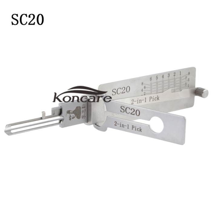 SC20 Locksmith Tool 2-in-1 Pick for Residential Lock 