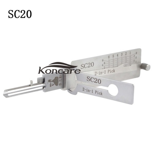 SC20 Locksmith Tool 2-in-1 Pick for Residential Lock 