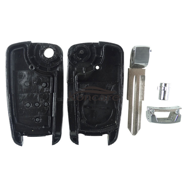 For Chevrolet 3 button Remote key case with left blade
