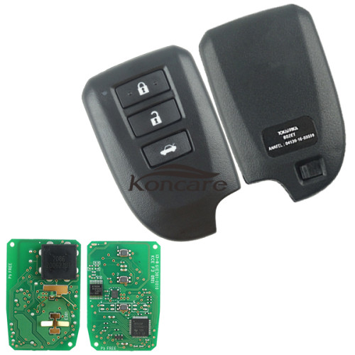 original Toyota 3 button remote key with 433mhz with AES 8A chip