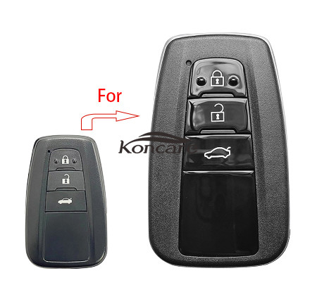 For Toyota keyless 3 button remote key for 2017 Corolla, Ralink Smart Card,with 433mhz,4A chip PCB number 2000