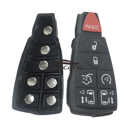 For Chrysler 6+1 remote key blank pad