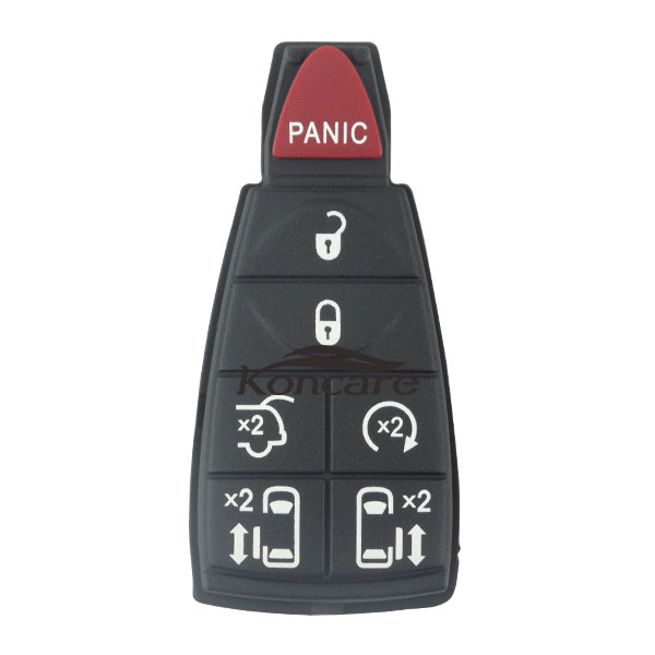 For Chrysler 6+1 remote key blank pad