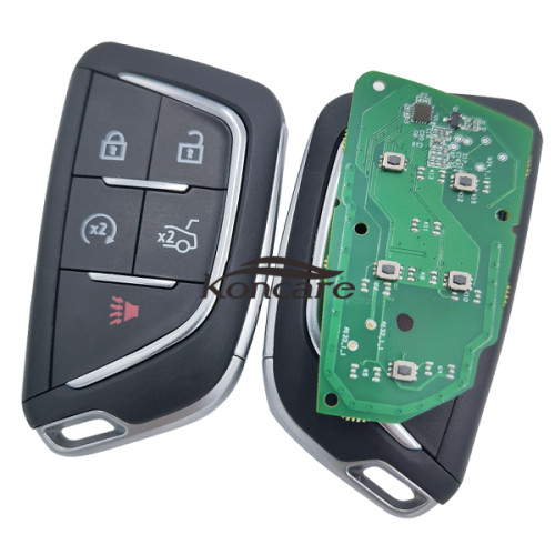 For Cadillac 4+1 button remote key with 49chip with 434mhz ,Suitable for 20 ct4 ct5 xt4 models