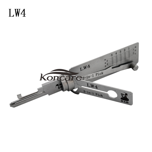 LW4 lishi 2 in 1 decode and lockpick tools for 5pin lock