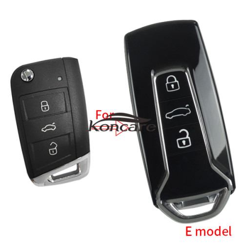 For VW 3 button modified remote key blank