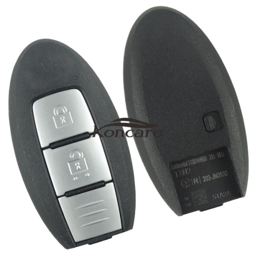 original nissan 2 button remote key with 315mhz (HITAG AES)4A chip no blade