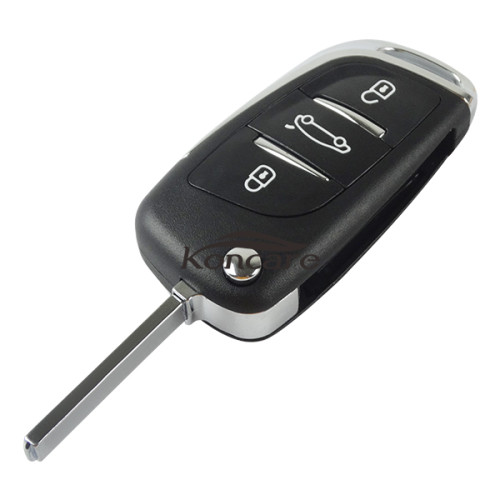 For Peugeot 408 3 buttion key blank with VA2 blade
