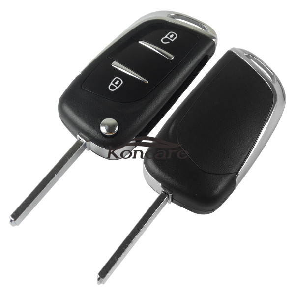 For modified peugeot replacement key shell with 3 button with VA2T blade