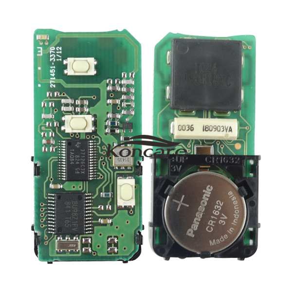 original smart Toyota 3 button remote key with 315mhz ,PCB board number 0140#