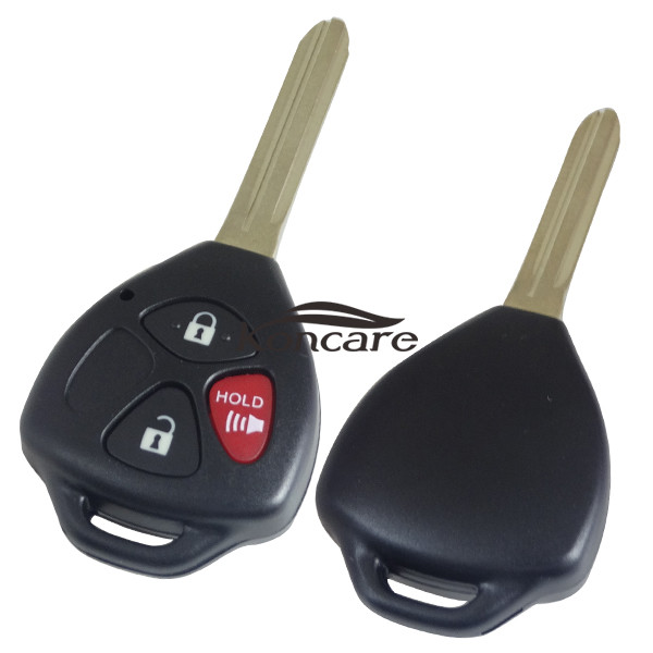 For toyota 2+1 button remote key shell with red panic ( no )